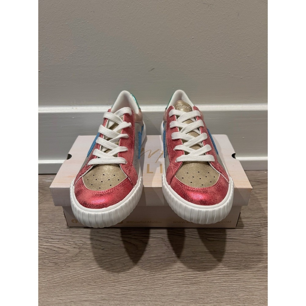 Blowfish Malibu Willa-K Gold‎ Multi Metallic Sneakers J2073S1250 Kids Size 4M